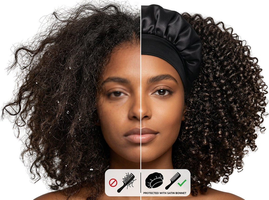 ✨ Bonnet de Nuit en Satin – Protection & Douceur pour Tous Types de Cheveux HairLab Paris