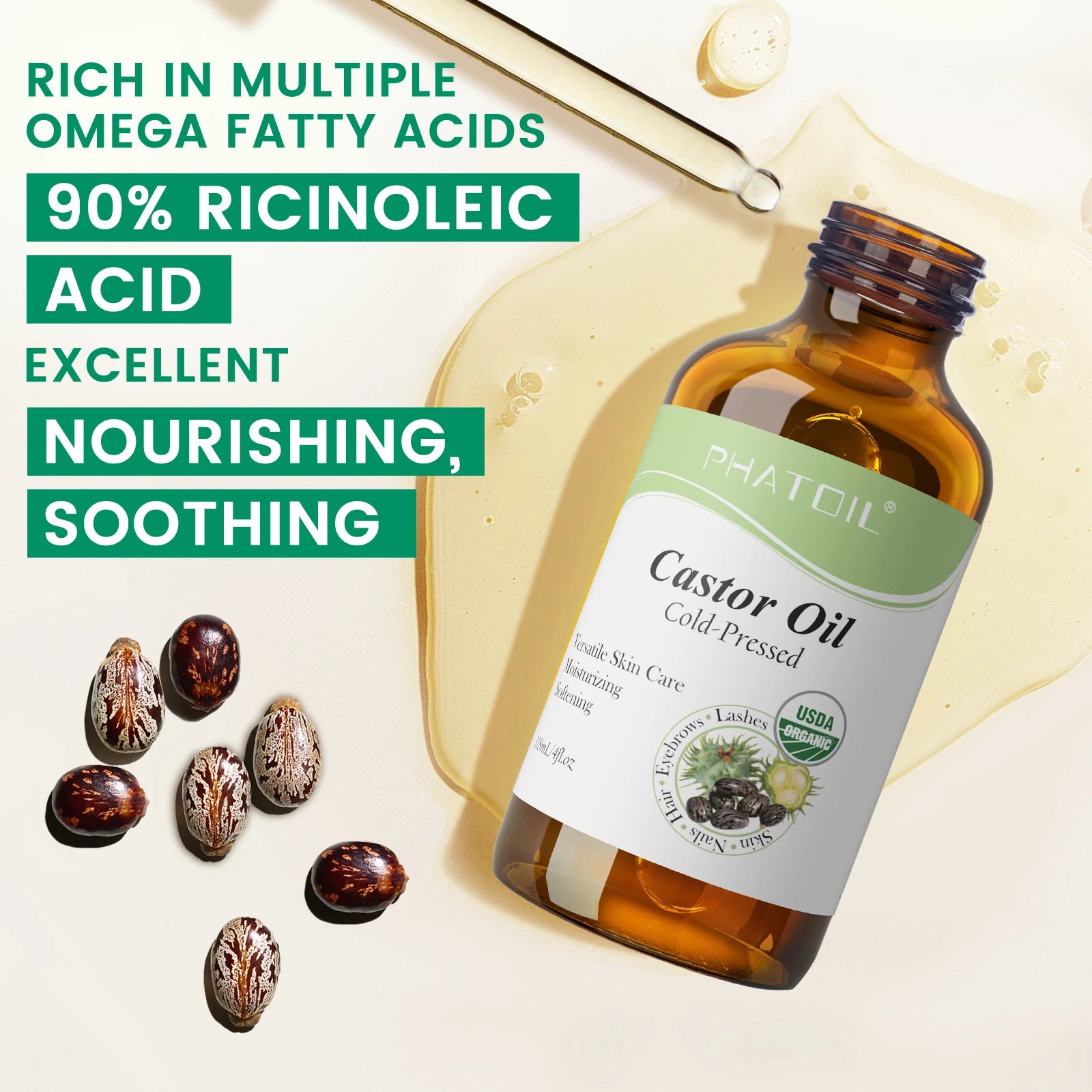 Huile de ricin cheveux bio — image 5